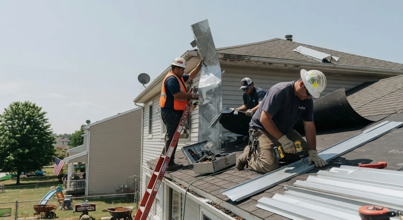 Storm Damage Metal Roof Repair in Tylersburg, PA